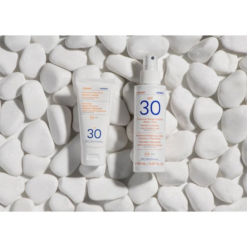 Korres Yoghurt Sunscreen opalovací krém na obličej s vysokou UV ochranou SPF 30 50 ml