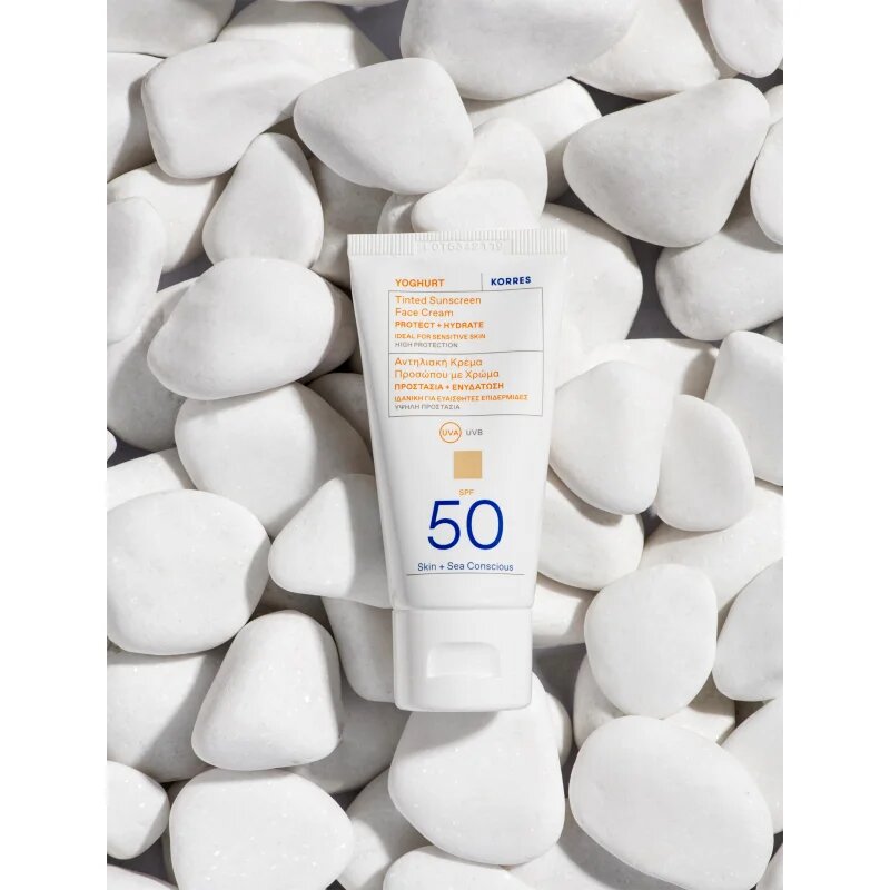 Korres Yoghurt Tinted Sunscreen tónovací opalovací krém SPF 50 50 ml