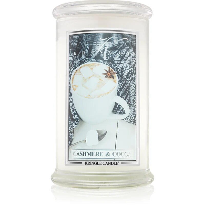 Kringle Candle Cashmere & Cocoa vonná svíčka 624 g