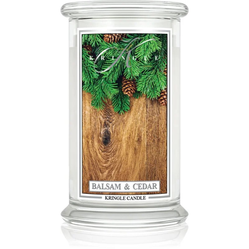 Kringle Candle Classic Balsam & Cedar vonná svíčka 623 g
