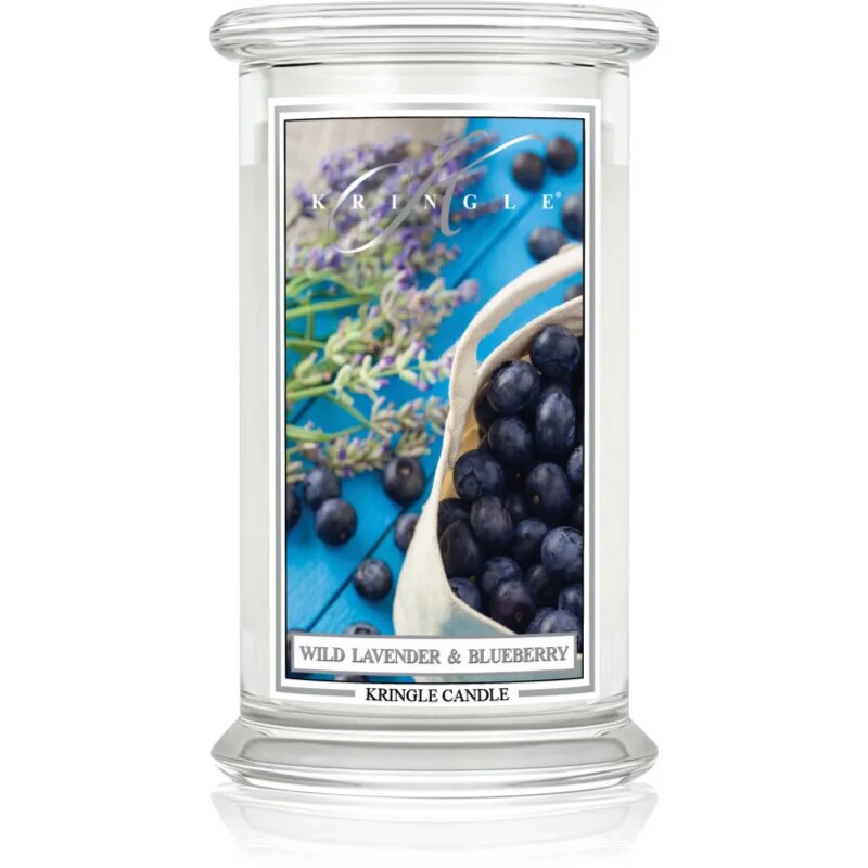 Kringle Candle Classic Wild Lavender & Blueberry vonná svíčka 623 g