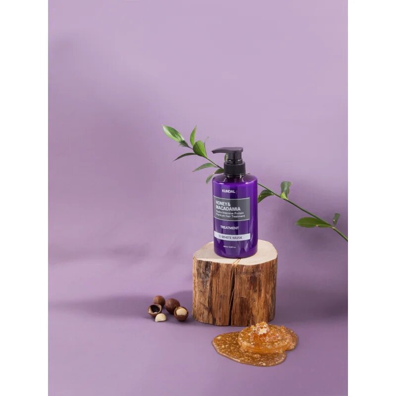 KUNDAL Honey & Macadamia Pink Grapefruit intenzivní hydratační péče pro suché a poškozené vlasy 500 ml