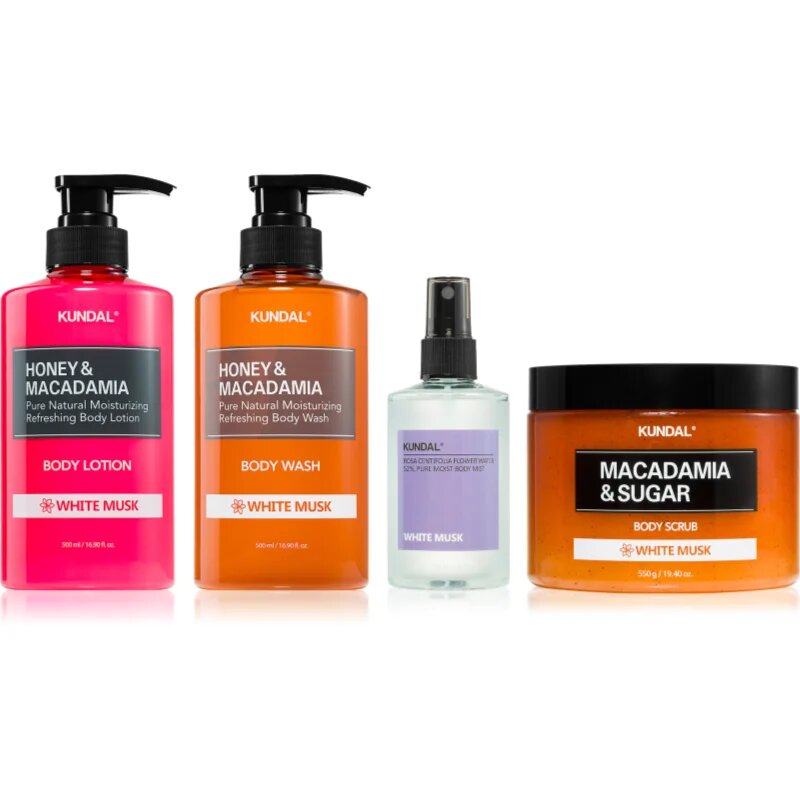 KUNDAL Honey & Macadamia White Musk sada na tělo