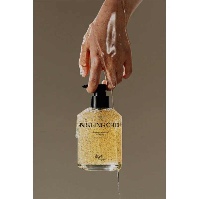 KUNDAL Objet Exfoliating & Waterfull Hand Wash pečující tekuté mýdlo na ruce s exfoliačním účinkem s vůní Sparkling Citrus 380 ml