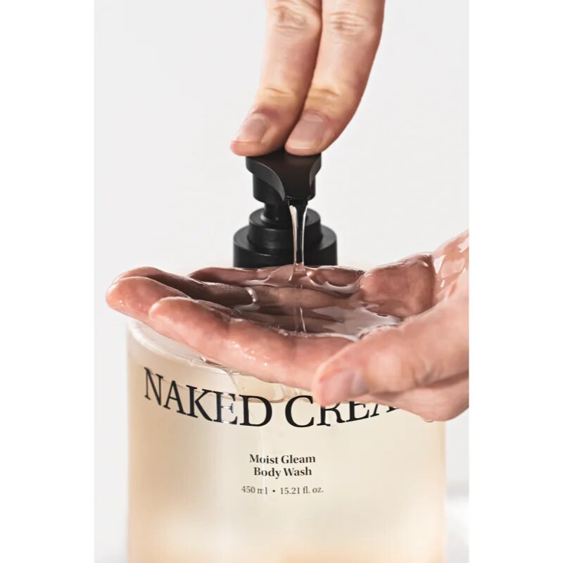 KUNDAL Objet Moist Gleam Body Wash parfémovaný sprchový gel pro intenzivní hydrataci s vůní Naked Cream 450 ml