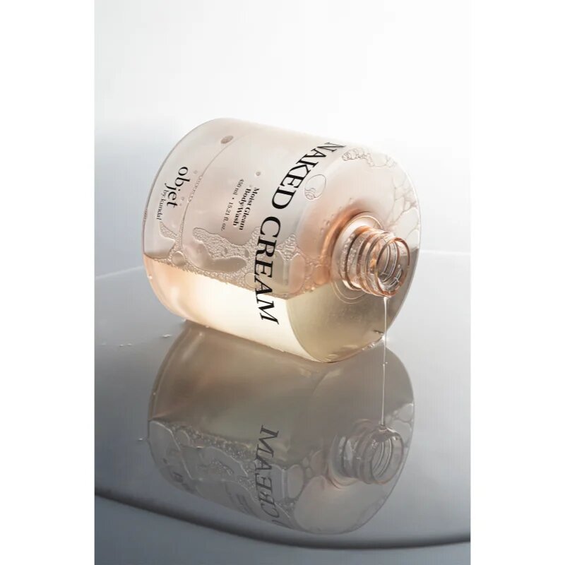 KUNDAL Objet Moist Gleam Body Wash parfémovaný sprchový gel pro intenzivní hydrataci s vůní Naked Cream 450 ml