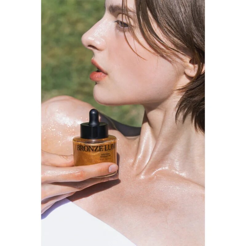 KUNDAL Objet Satin Glow Shimmer Oil třpytivý olej s hydratačním účinkem odstín Bronze Lumier 45 ml
