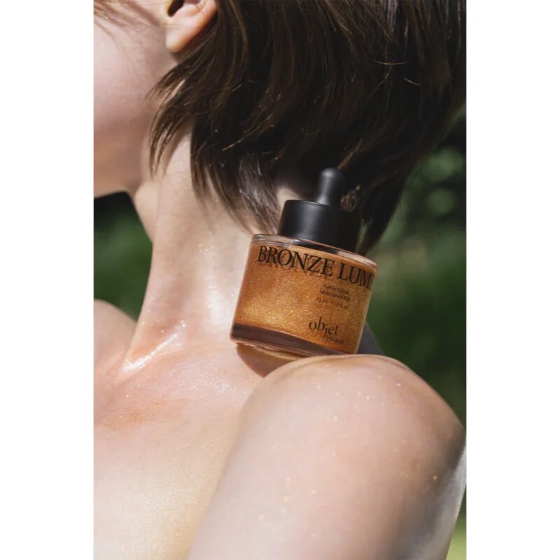 KUNDAL Objet Satin Glow Shimmer Oil třpytivý olej s hydratačním účinkem odstín Bronze Lumier 45 ml