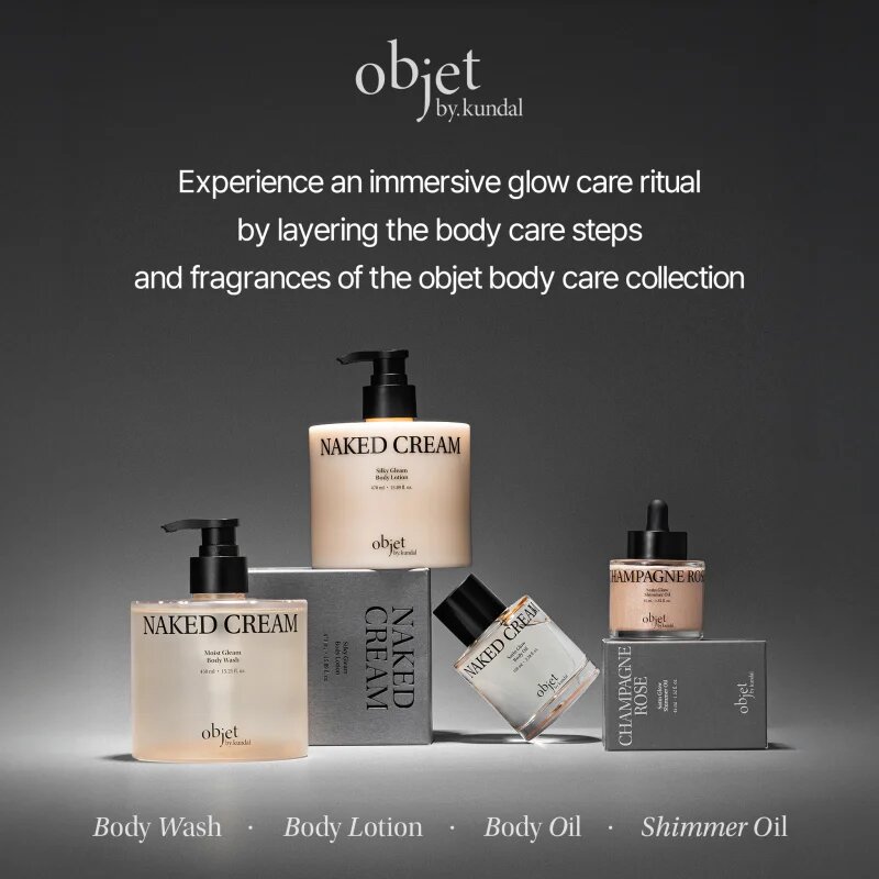 KUNDAL Objet Satin Glow Shimmer Oil třpytivý olej s hydratačním účinkem odstín Sparkling Wine Rose 45 ml