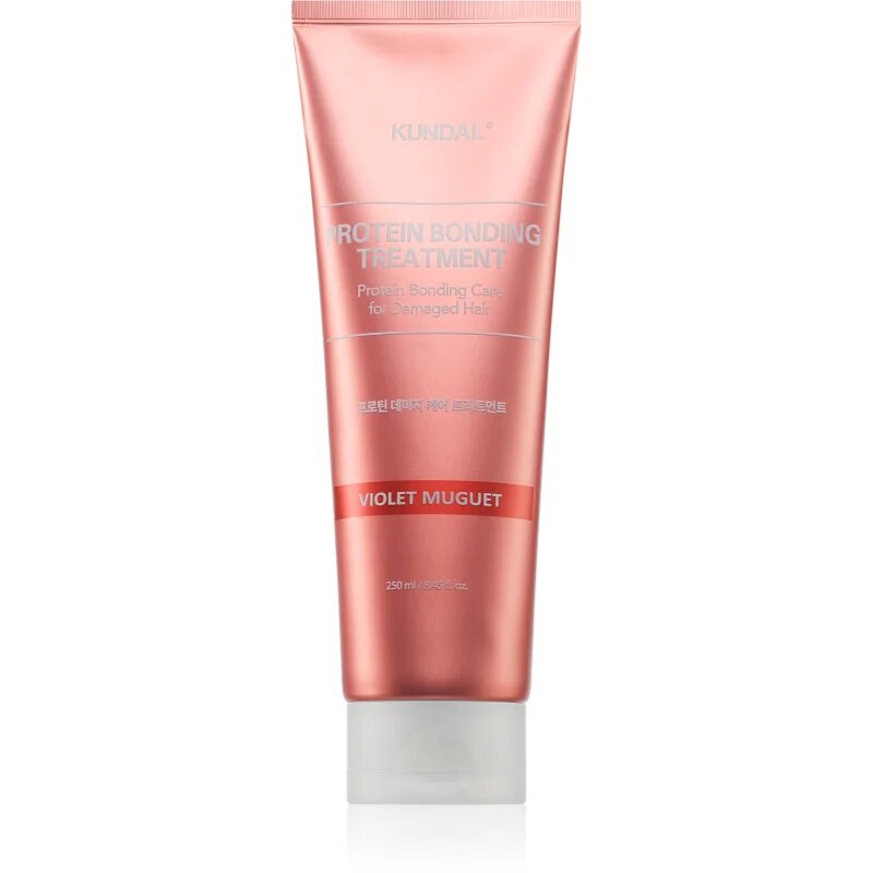 KUNDAL Protein Bonding Care Treatment komplexní péče pro suché a poškozené vlasy s vůní Violet Muguet 250 ml