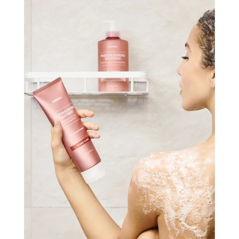 KUNDAL Protein Bonding Care Treatment komplexní péče pro suché a poškozené vlasy s vůní Violet Muguet 250 ml