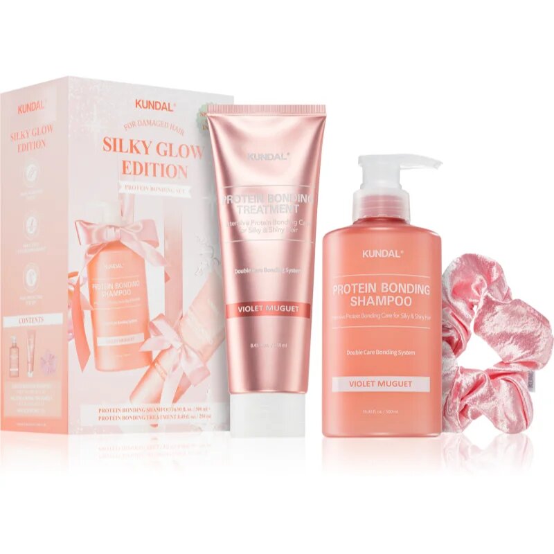 KUNDAL Protein Bonding Care Violet Muguet dárková sada na vlasy