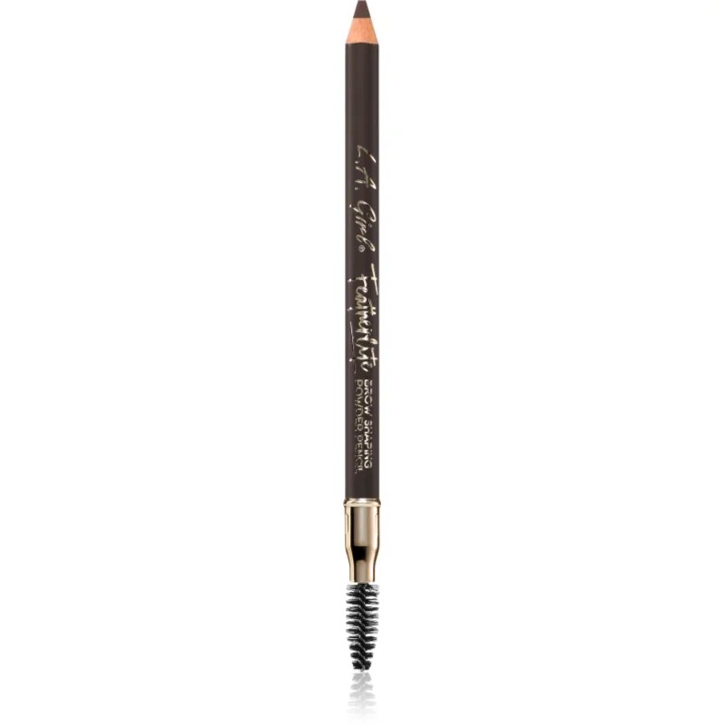 L.A. Girl Cosmetics Featherlite dlouhotrvající tužka na obočí s kartáčkem odstín Dark Brown 1.1 g