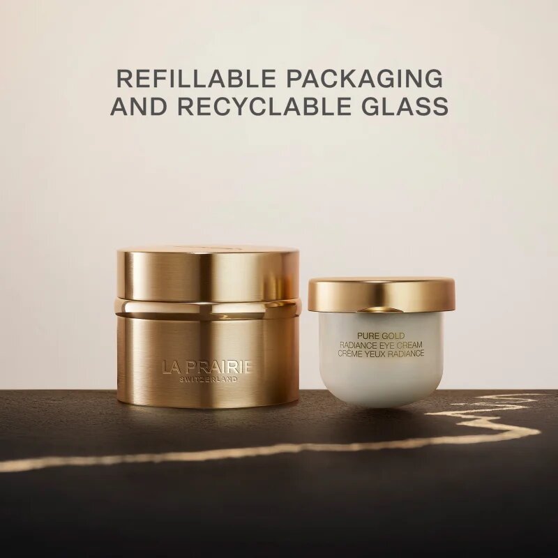 La Prairie Pure Gold Radiance Eye Cream luxusní krém na oči a víčka pro rozjasnění a vyhlazení pleti refill 20 ml