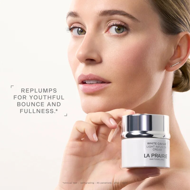 La Prairie White Caviar Light Infusion Cream rozjasňující hydratační krém proti tmavým skvrnám 50 ml