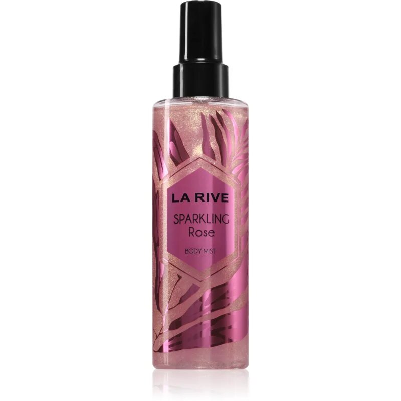 La Rive Sparkling Rose tělová mlha se třpytkami pro ženy 200 ml