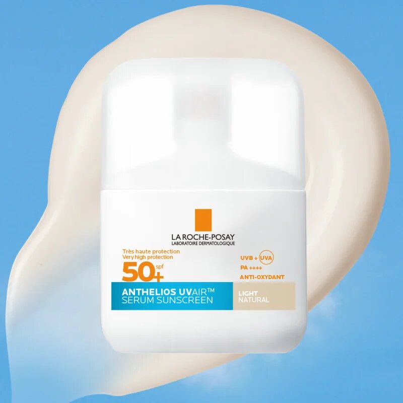 La Roche-Posay Anthelios UV Air Serum Sunscreen ochranné sérum pro všechny typy pleti SPF 50+ Light Natural 50 ml