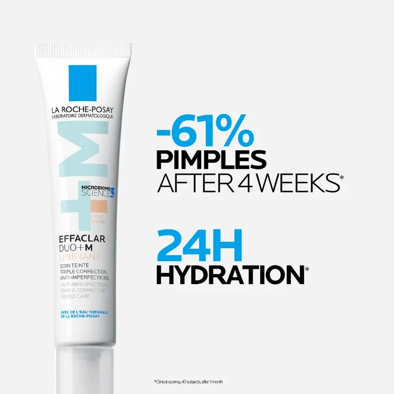 La Roche-Posay Effaclar DUO+M Unifiant lehký tónovací krém s hydratačním účinkem odstín Light 40 ml