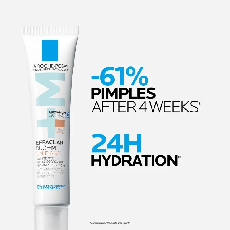 La Roche-Posay Effaclar DUO+M Unifiant lehký tónovací krém s hydratačním účinkem odstín Medium 40 ml