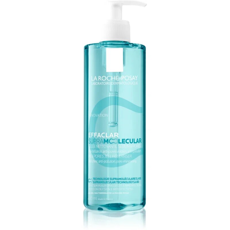 La Roche-Posay Effaclar Supramolecular čisticí gel proti lesknutí pleti a rozšířeným pórům 400 ml