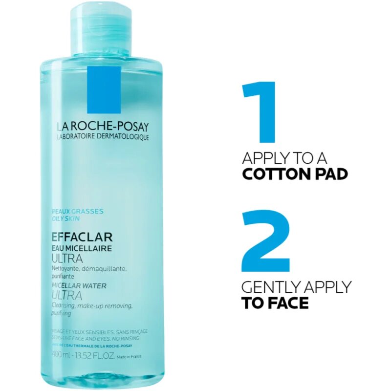 La Roche-Posay Effaclar Ultra čisticí micelární voda pro problematickou pleť akné 400 ml