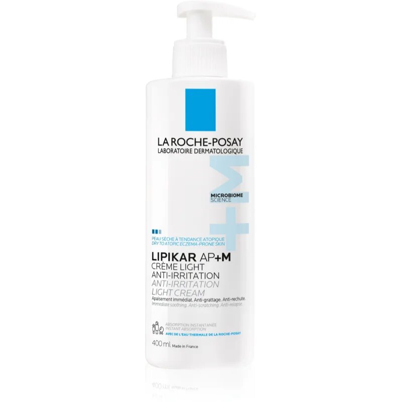 La Roche-Posay Lipikar AP+M Light Cream relipidační krém pro suchou až atopickou pokožku 400 ml