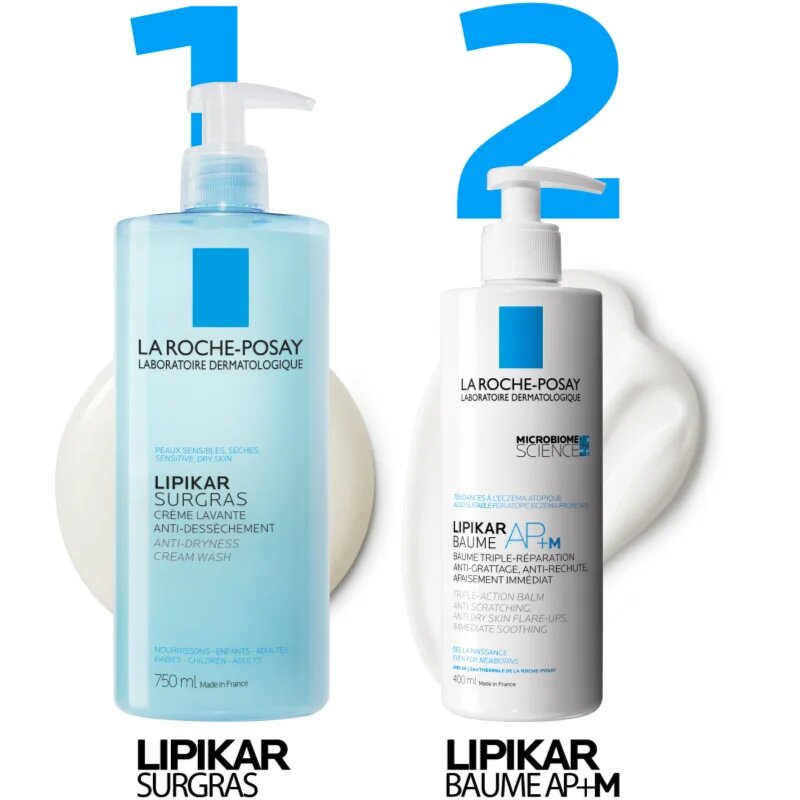 La Roche-Posay Lipikar Surgras sprchový krém – náhradní náplň 400 ml