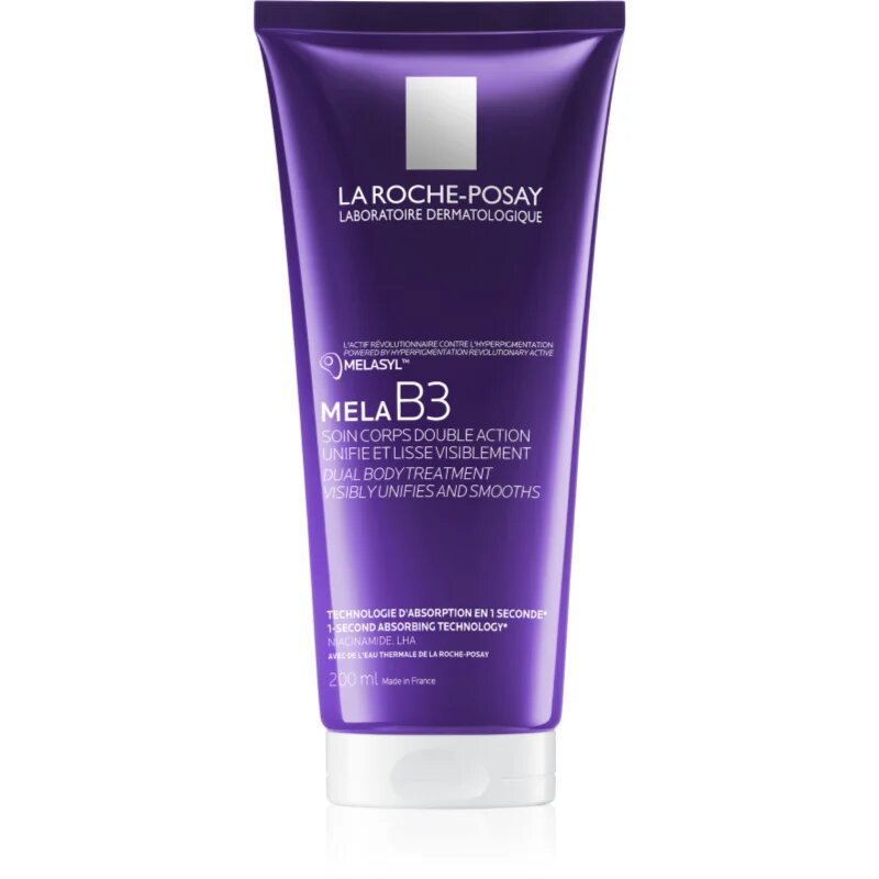 La Roche-Posay Mela B3 Dual Body Treatment vyhlazující tělové mléko proti pigmentovým skvrnám 200 ml