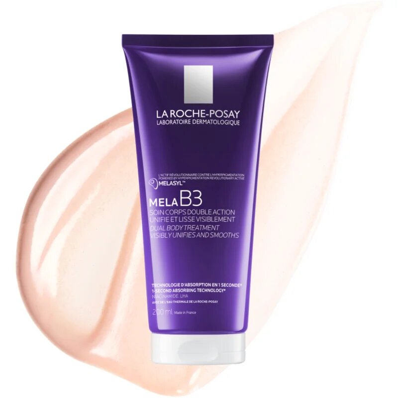 La Roche-Posay Mela B3 Dual Body Treatment vyhlazující tělové mléko proti pigmentovým skvrnám 200 ml
