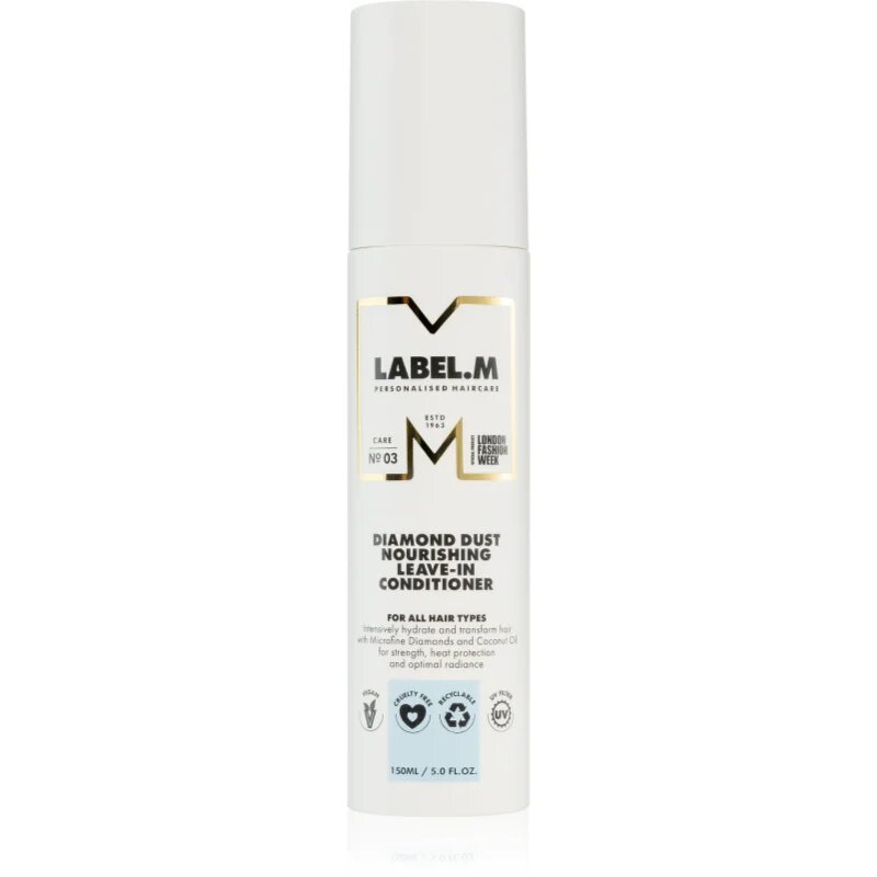 label.m Diamond Dust bezoplachový kondicionér pro suché a poškozené vlasy 150 ml