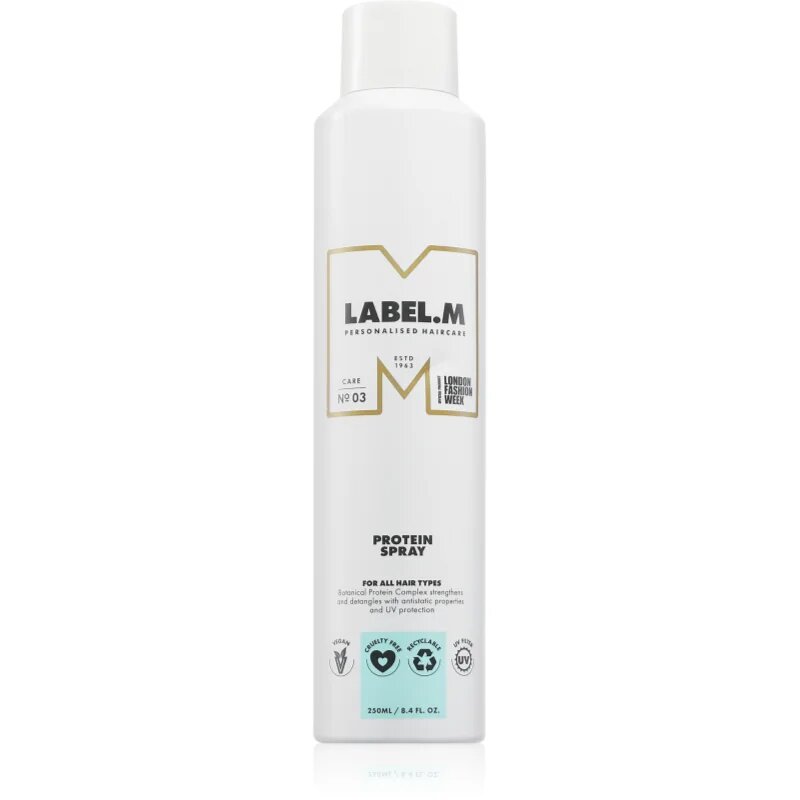 label.m Protein Spray sprej na vlasy pro snadné rozčesání vlasů 250 ml