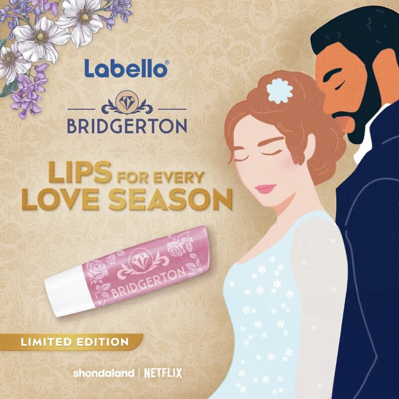 Labello Bridgerton Rose tónovací hydratační balzám na rty 4.8 g