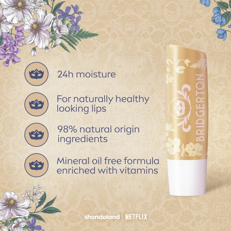Labello Bridgerton Vanilla vyživující a hydratační balzám na rty 4.8 g