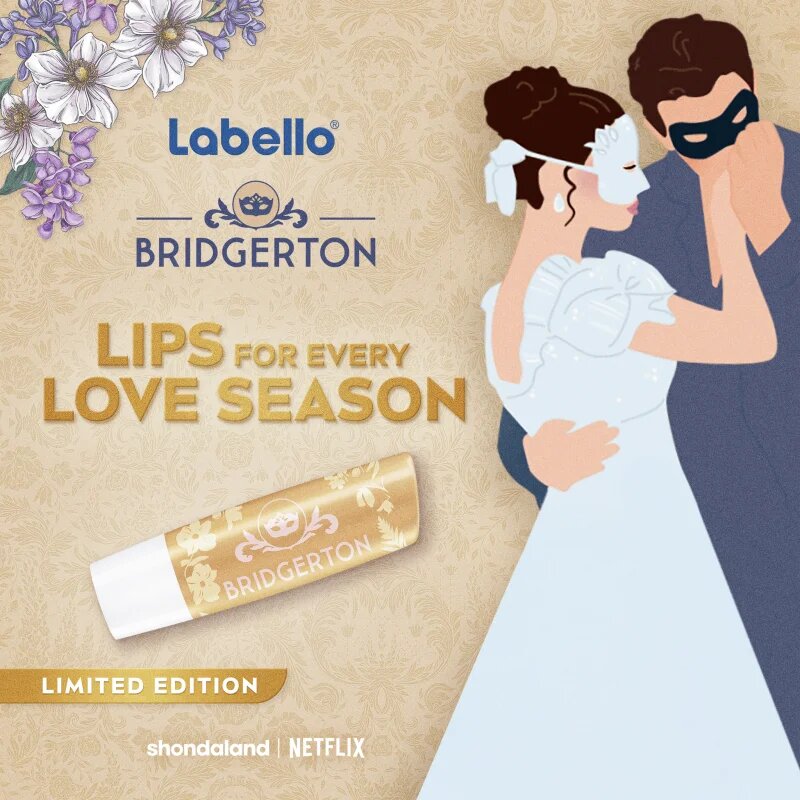 Labello Bridgerton Vanilla vyživující a hydratační balzám na rty 4.8 g
