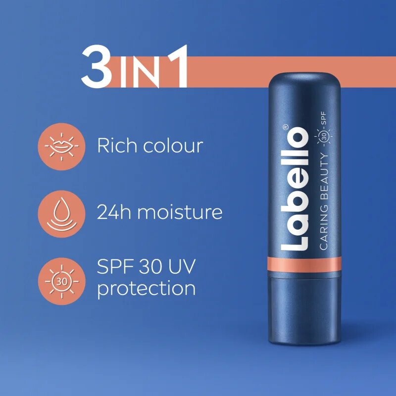 Labello Caring Beauty tónovací balzám na rty odstín Nude 48 ml