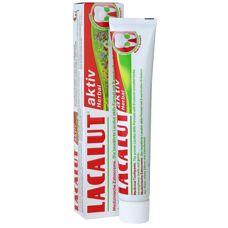 Lacalut Aktiv Herbal pasta pro posílení zubů a dásní 75 ml