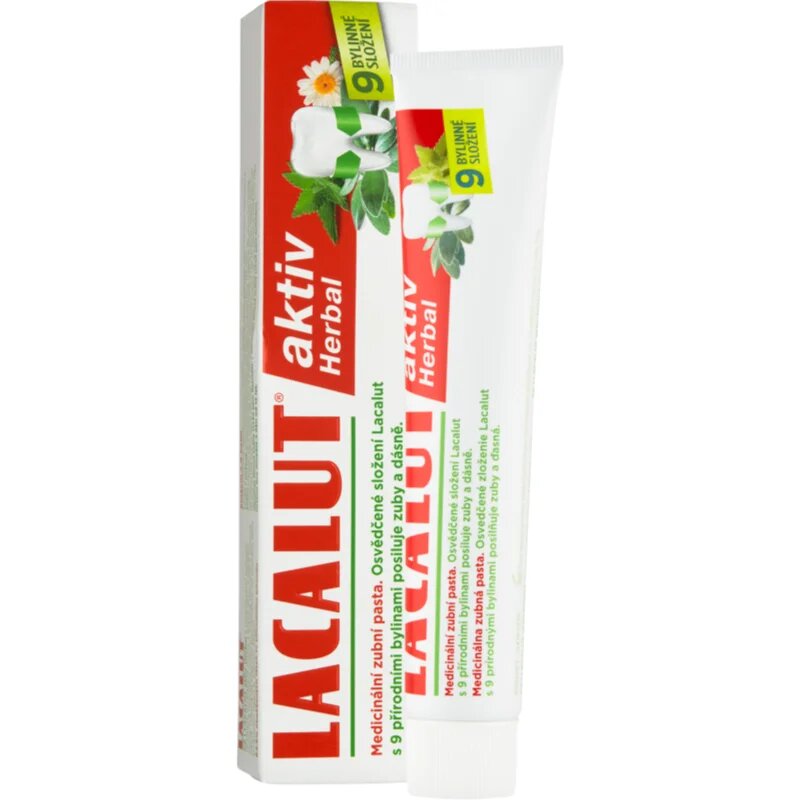 Lacalut Aktiv Herbal pasta pro posílení zubů a dásní 75 ml