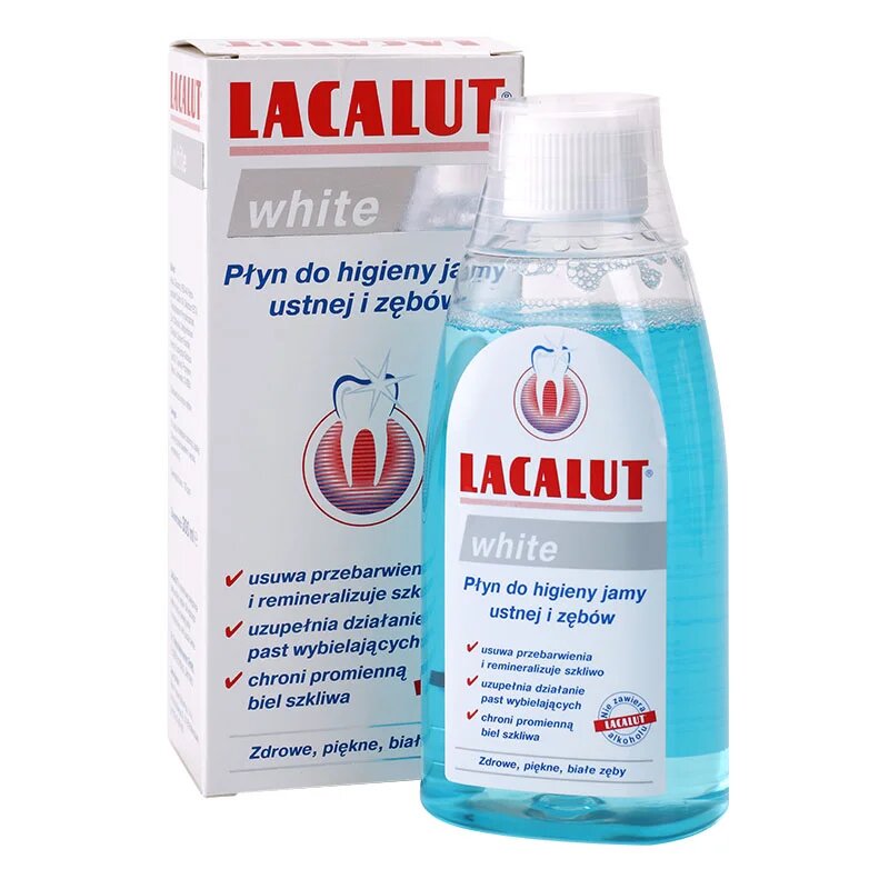 Lacalut White ústní voda s bělicím účinkem 300 ml