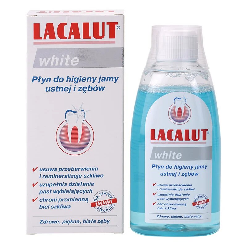 Lacalut White ústní voda s bělicím účinkem 300 ml