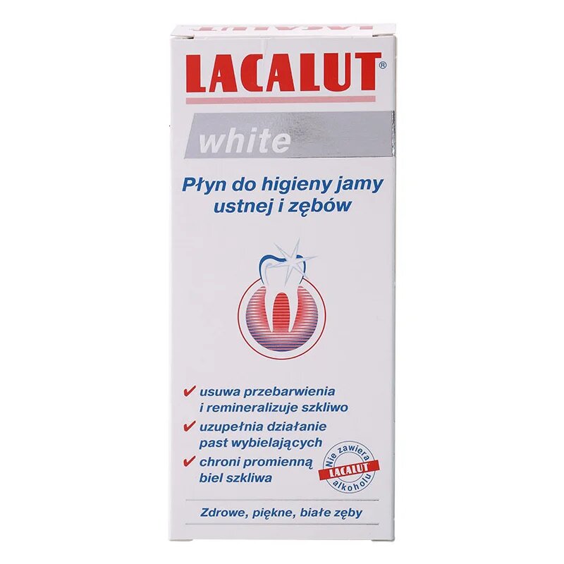 Lacalut White ústní voda s bělicím účinkem 300 ml