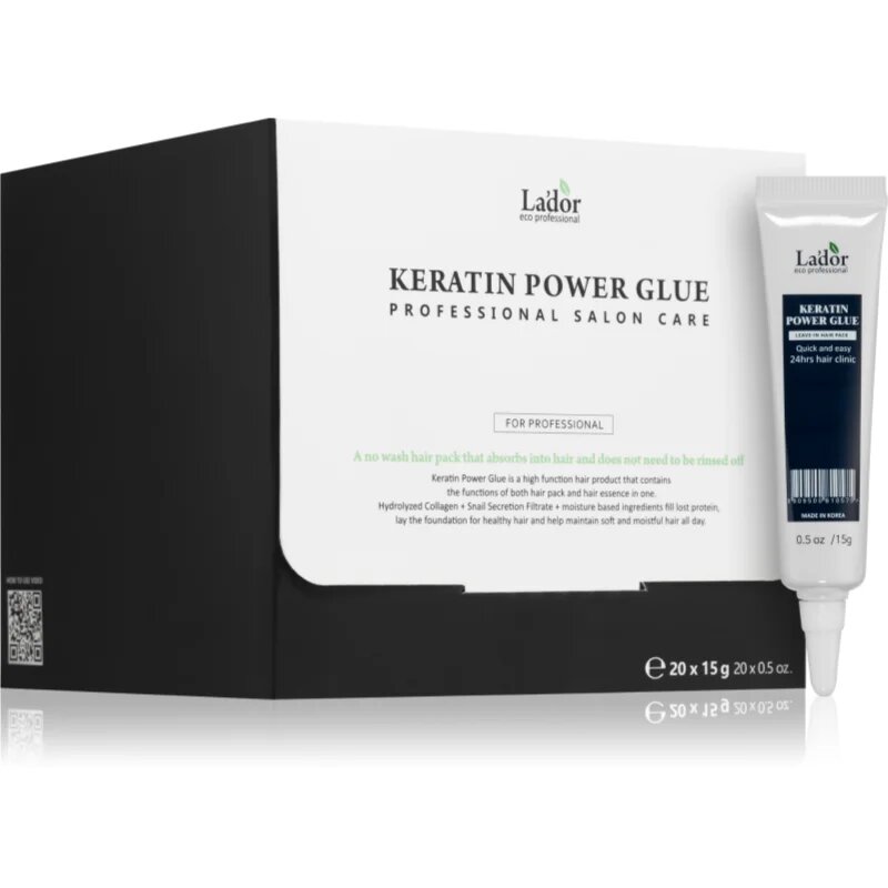 La'dor Keratin Power Glue bezoplachová vlasová péče s keratinem 20x15 g