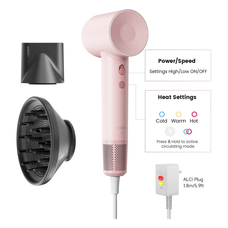 Laifen SWIFT SE Special fén na vlasy Light Pink 1 ks