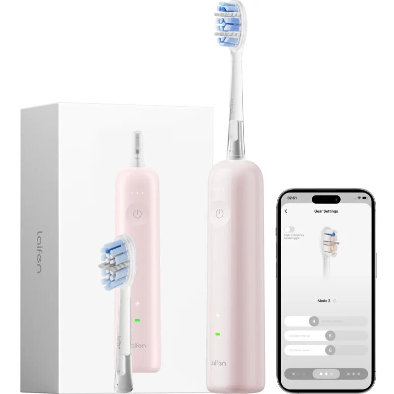 Laifen Wave Pro LFTB02-P ABS sonický zubní kartáček pink 1 ks