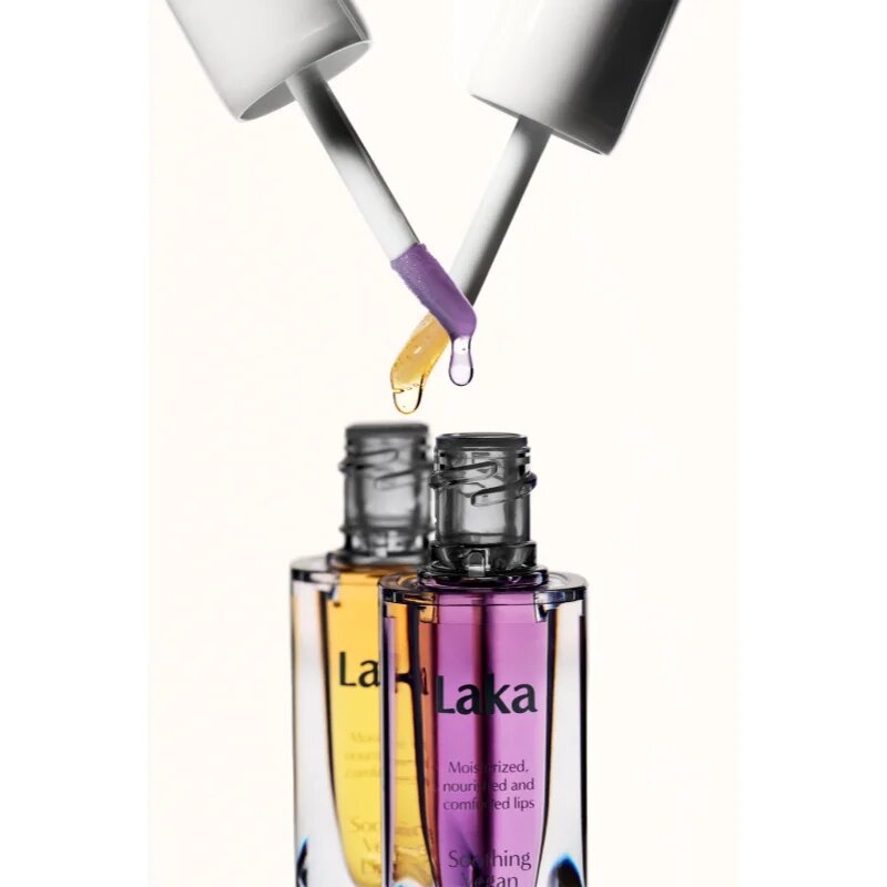 Laka Soothing Vegan Lip Oil olej na rty se zklidňujícím účinkem odstín Calming Purple 4.5 ml