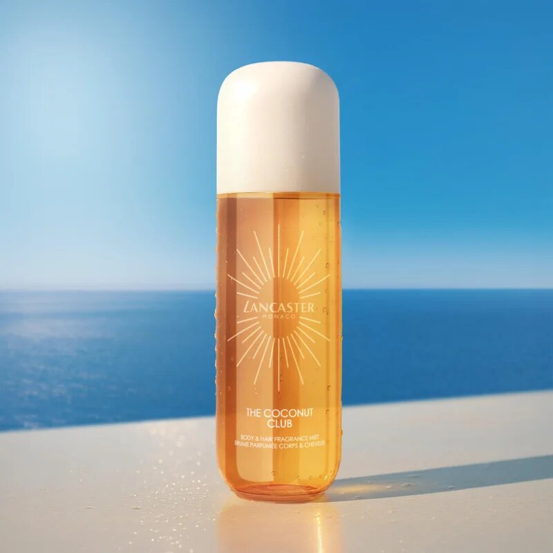 Lancaster Eau de Hair & Body Mist parfémovaná mlha na obličej tělo a vlasy vůně Coconut Club 236 ml