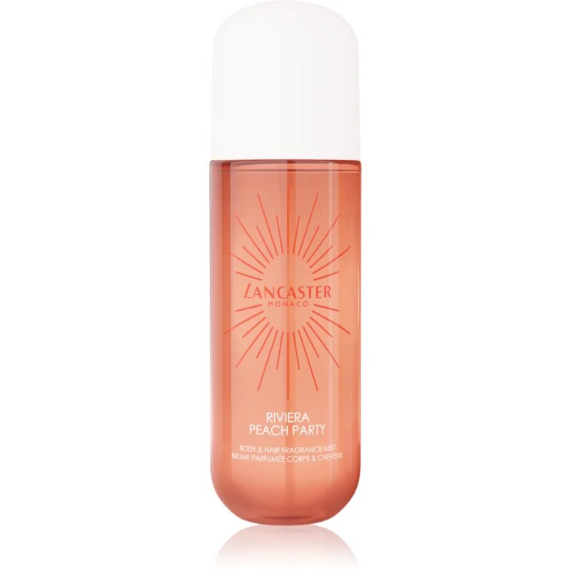 Lancaster Eau de Hair & Body Mist parfémovaná mlha na obličej tělo a vlasy vůně Peach Party 236 ml