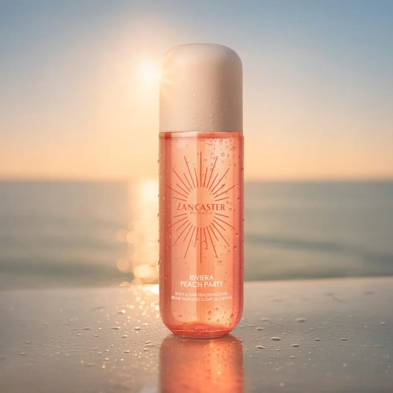 Lancaster Eau de Hair & Body Mist parfémovaná mlha na obličej tělo a vlasy vůně Peach Party 236 ml