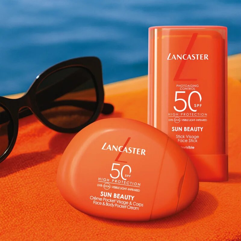 Lancaster Sun Beauty Face Stick opalovací krém v tyčince na obličej a krk SPF 50 19 g