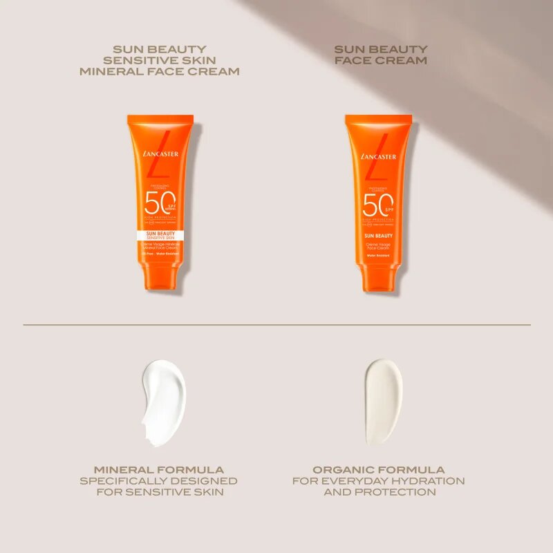 Lancaster Sun Beauty Mineral Face Cream opalovací krém na obličej SPF 50 50 ml
