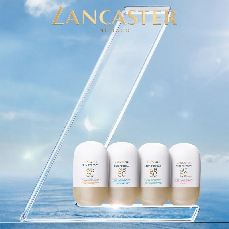 Lancaster Sun Perfect Air 50 24H Hydration ultra lehký ochranný fluid pro suchou až velmi suchou pleť SPF 50 40 ml